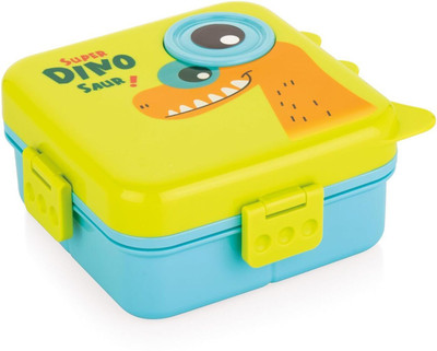 smartbell Dino Lunch Box 2 Layer Comes with 1 Detachable Tray, 1 Small Container & 1 Spoon 2 Containers Lunch Box(1660 ml, Thermoware)