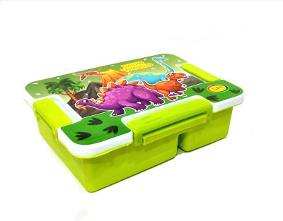 3DB Lock Lunch Box Tiffin Box with Fork and Spoon for Kids School Boys/Girls 1 Containers Lunch Box(250 ml)