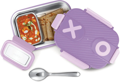 MILTON Wondermeal Big Inner Steel PU Insulated 680 ml Leak Proof Side Lock Tiffin Box 2 Containers Lunch Box(680 ml, Thermoware)