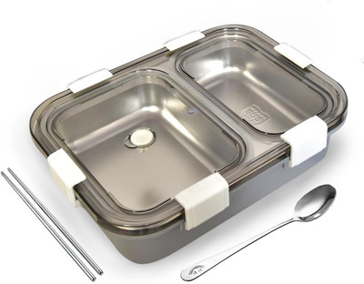 RBGIIT 750 ML Leak Proof Stainless Steel Lunch Box 2 partition 2 Containers Lunch Box(750 ml, Thermoware)