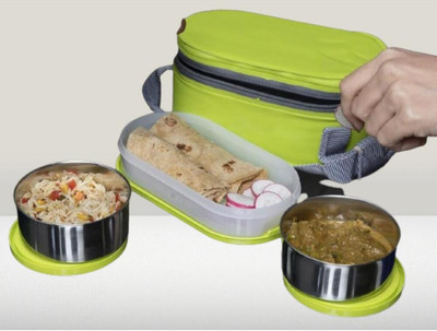 IDEAL PRIME SS2 LB_750 3 Containers Lunch Box(1000 ml, Thermoware)
