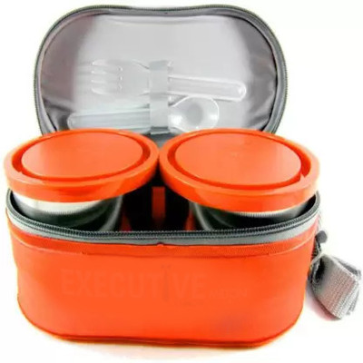 vipash Lunch Insulated Tiffin,2 Round Containers, 280 ml Each, 1 Oval Container, 450 ml 3 Containers Lunch Box(950 ml, Thermoware)