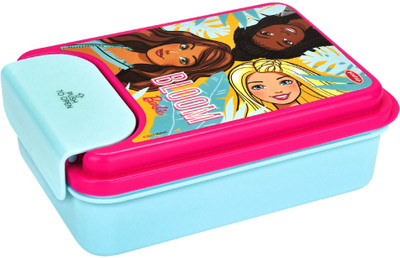 Pratap One Lock 650 Barbie 2 Containers Lunch Box(650 ml)