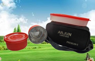 Arjun Lunch_Box_Set_2 and One_Oval_Container_166 3 Containers Lunch Box(1200 ml)