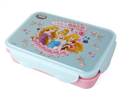 rushabh collections Disney Clip Fresh Insulated Inner Steel Lunch Box for School Kids PRINCESS 2 Containers Lunch Box(500 ml)