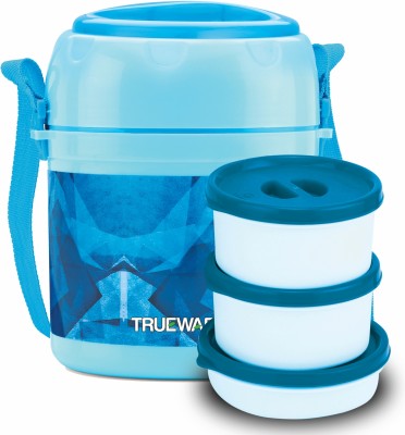 Trueware Foody Plus 2 Thermoware Lunch Box 3 Containers Lunch Box(300 ml, Thermoware)