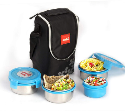 cello MF Click-4 (300ml each) 4 Containers Lunch Box(1000 ml)