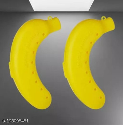CRYZONE Store Banana Case for School Collage Baby Fruit Box 2 Containers 2 Containers Lunch Box(2 ml, Thermoware)