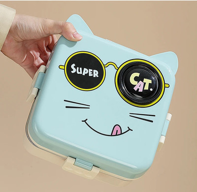 Better Buy Trendy Bento 3 compartment Double Layer leakproof stainless steel 3 Containers Lunch Box(1120 ml)