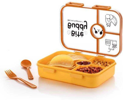 Ritesh 1 PC Plastic Tiffin Lunch Box Container Dabba with 4 Compartment Kids 4 Containers Lunch Box(950 ml, Thermoware)