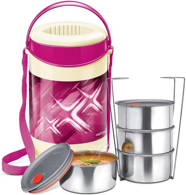 MILTON Econa Deluxe Leak Proof Lunch Box Keeps 4 Containers Lunch Box(400 ml, Thermoware)