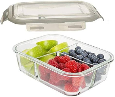 VarniZone 3 Compartment Rectangular Lunch Box, Food Storage Container With Air Vent Lid 1 Containers Lunch Box(960 ml)