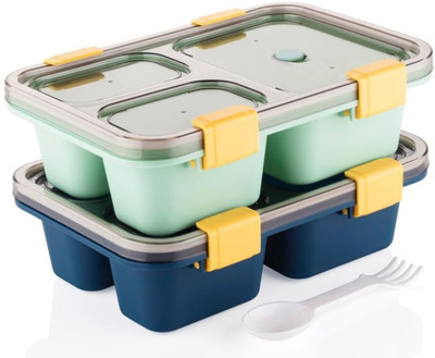 Analog Kitchenware 3 Compartment Kids/School/College/Office Lunch Box - 1000 ML-2 Pic 2 Containers Lunch Box(1000 ml)