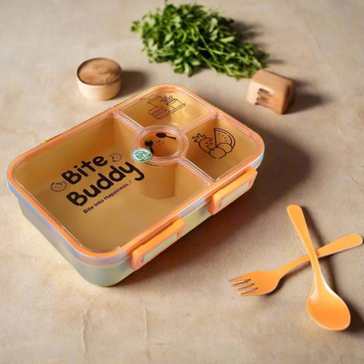 Bitebuddy Bite Buddy Lunch Box – Leak-Proof, BPA-Free, 4 Containers Lunch Box(1200 ml)