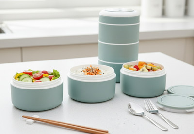 FreshBytes Hot Lunch Box 3 Containers Lunch Box(1000 ml, Thermoware)