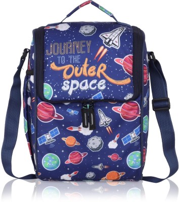 Echo Boomers Space Explorer Lunch Bag for Kids | Blue Tiffin Bag with Strap 2 Containers Lunch Box(500 ml, Thermoware)