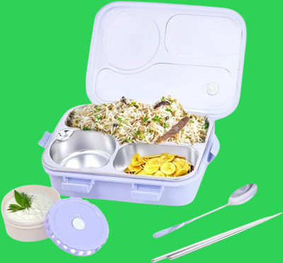 Kello Lunch Box for Kids Compartment Insulated Stainless Steel Tiffin Box for KID_K286 3 Containers Lunch Box(750 ml, Thermoware)