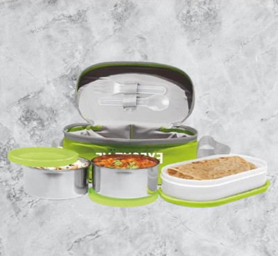 IDEAL PRIME SS2 LB_936 3 Containers Lunch Box(1000 ml, Thermoware)