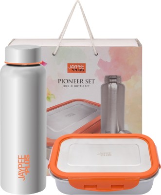 Jaypee Plus Combo of Pioneer Set Lunch Box and Bottle 2 Containers Lunch Box(600 ml)