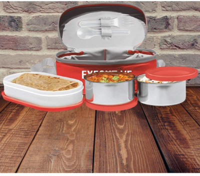IDEAL PRIME SS2 LB_709 3 Containers Lunch Box(1000 ml, Thermoware)