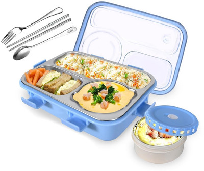 RBGIIT Stainless Steel Bento Lunch Box with Sealed Lid and Cutlery Set 1 Containers Lunch Box(750 ml, Thermoware)