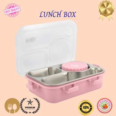 MOIRA INTERNATIONAL Insulated Lunch Box with Airtight Lid Bowl & Stainless Steel Liner Tiffin_A141 3 Containers Lunch Box(950 ml, Thermoware)