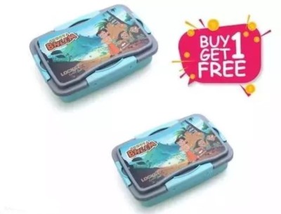 Henny CHHOTA BHEEM+CHHOTA BHEEM Kids Lock &Fit Lunch Box Spoon & Fork,Buy 1Get1 Free 2 Containers Lunch Box(1000 ml, Thermoware)