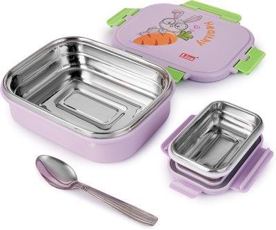 Nabhya Little Surprise Stainless Steel Airtight Leak-Proof Tiffin Box For School Kids 2 Containers Lunch Box(750 ml, Thermoware)