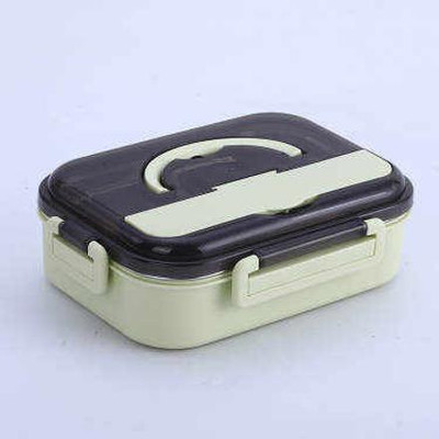 CountryLink Stainless Steel Portable Food Container Student Bento Lunch Box Case 3 Containers Lunch Box(1000 ml)