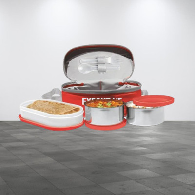 IDEAL PRIME SS2 LB_809 3 Containers Lunch Box(1000 ml, Thermoware)