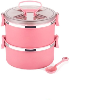 Analog Kitchenware 2 Compartment BigBite Lunch Box For School/College/Office Tiffin 2 Containers Lunch Box(600 ml)