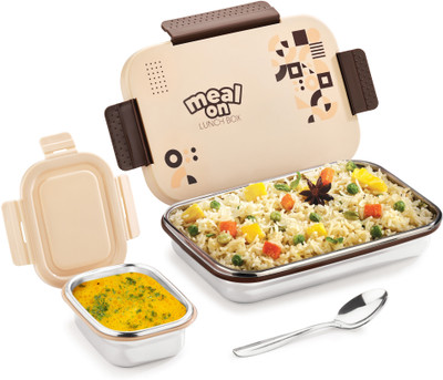 Pratap Meal On (With Separate 200ml Box) 2 Containers Lunch Box(950 ml)