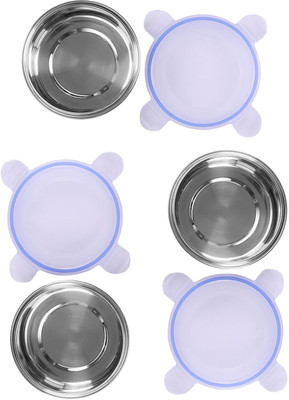 sk bazaar Stainless Steel Grocery Container  - 800 ml, 400 ml(Pack of 2, Blue)