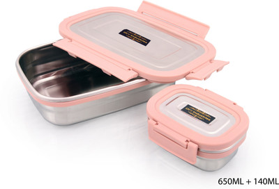 Dev Industries LunchBox_Blue_790ml 2 Containers Lunch Box(790 ml, Thermoware)