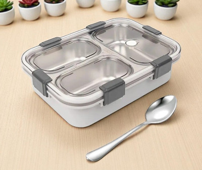 HPHCRAFTT Stainless_Steel_Lunch box_A6 3 Containers Lunch Box(1001 ml)