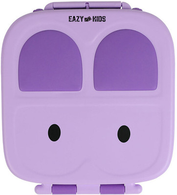 Eazy Kids Bento Lunch Box w/t handle- Purple 1 Containers Lunch Box(2400 ml)