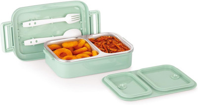 ATTRO Taste Buddy 2 Comparment 1 Containers Lunch Box(800 ml, Thermoware)