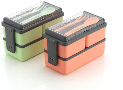 Primium Qulity 3 Compartment Office,School And Collage Lunch Box 6 Containers Lunch Box(1500 ml)