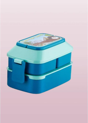 SOHAM Lunchbox_3 container_Blue_51 3 Containers Lunch Box(1200 ml)