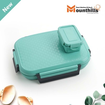 MOUNTHILLS P01 GREEN BRT 2C LUNCH BOX 2 Containers Lunch Box(1180 ml)