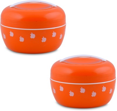Housify APPLE LUNCH PACK (2PC) suitable for children & teenagers going to school-Orange 1 Containers Lunch Box(600 ml)