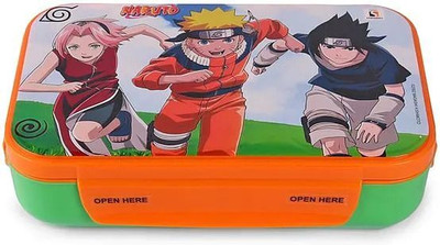 striders Naruto Insulated Lunch Box 2 Compartment with Spoons for Kids & Adults 2 Containers Lunch Box(700 L, Thermoware)