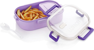 CONQUER Plastic Launch Boxes 2 Containers Lunch Box(700 ml)
