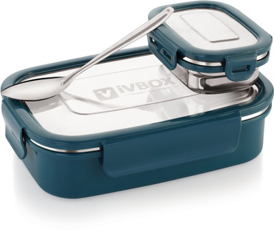 iVBOX Thermo-Max insulated Lunch Box Stainless Steel Leak-Proof Tiffin 2 Containers Lunch Box(1100 ml)