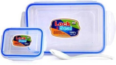 SHAVI DE Plastic Lock & Seal Lunch box, Leak Proof Tiffin box (900ml) Pack of 1 2 Containers Lunch Box(900 ml)
