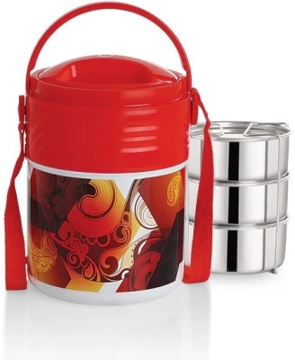 cello Meal Kit Insulated Tiffin with Stainless Steel Containers 3 Containers Lunch Box(900 ml)