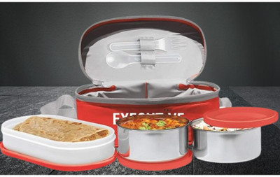 IDEAL PRIME SS2 LB_987 3 Containers Lunch Box(1000 ml, Thermoware)