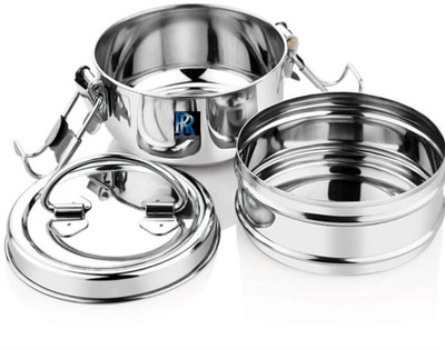RKD Stainless Steel Strong Clip Carrier Lunch Box-36 3 Containers Lunch Box(1200 ml)