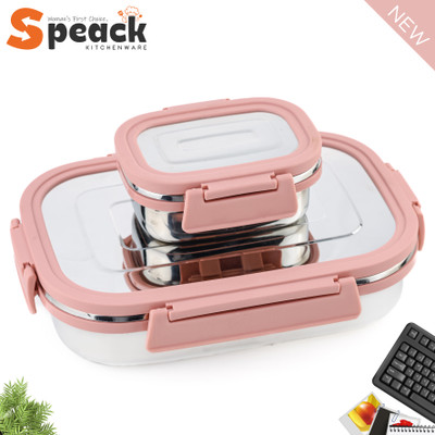 SPEACK Kid 2 Containers Lunch Box(1100 ml)