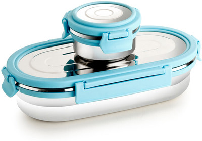 Ganesh OVAL LUNCH BOX 2 Containers Lunch Box(650 ml, Thermoware)